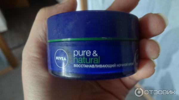 Восстанавливающий ночной крем Nivea Pure Nature фото