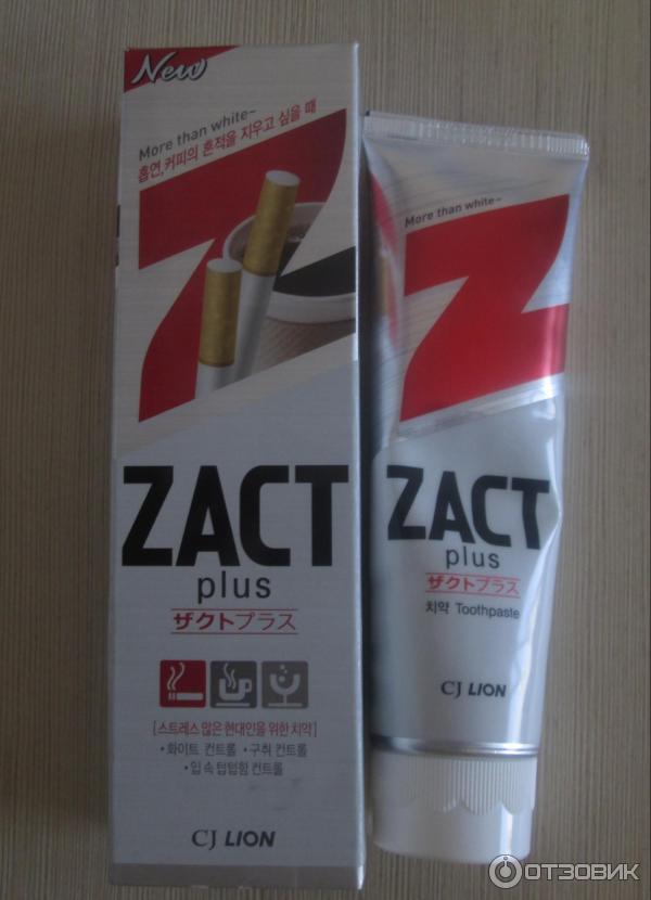 Зубная паста ZACT plus фото