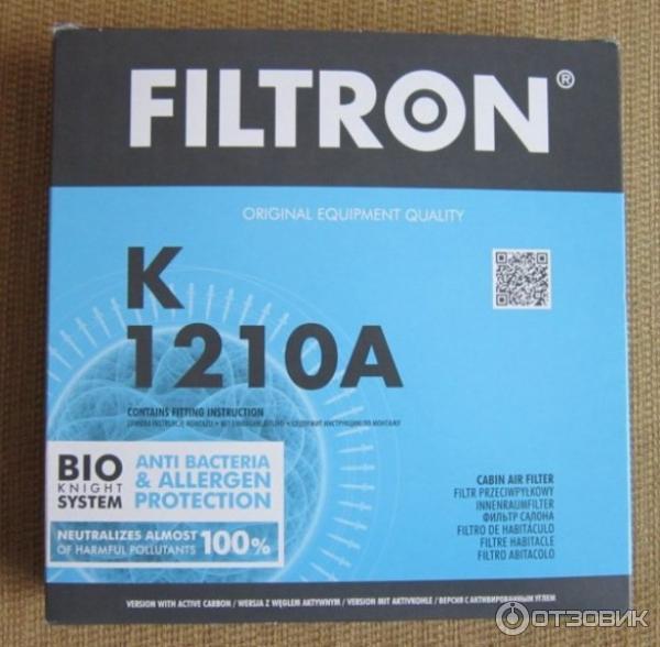 Фильтр салона угольный Filtron K1210A фото