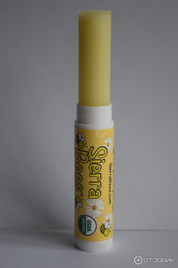 Бальзам для губ Sierra Bees Organic Vanilla Beeswax Lip Balm with Vitamin E фото