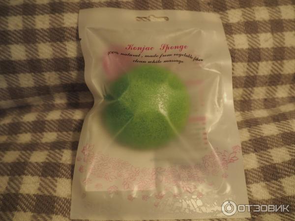 Спонж для умывания из конняку Hubei Yizhi Konjac Biotechnology Konjac Sponge фото