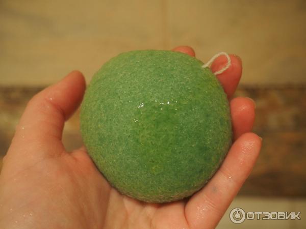 Спонж для умывания из конняку Hubei Yizhi Konjac Biotechnology Konjac Sponge фото