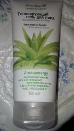 Гель для лица Green Mama "Алоэ вера и лимон" тонизирующий фото