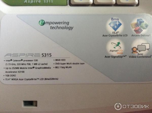 Ноутбук Acer Aspire 5315 фото