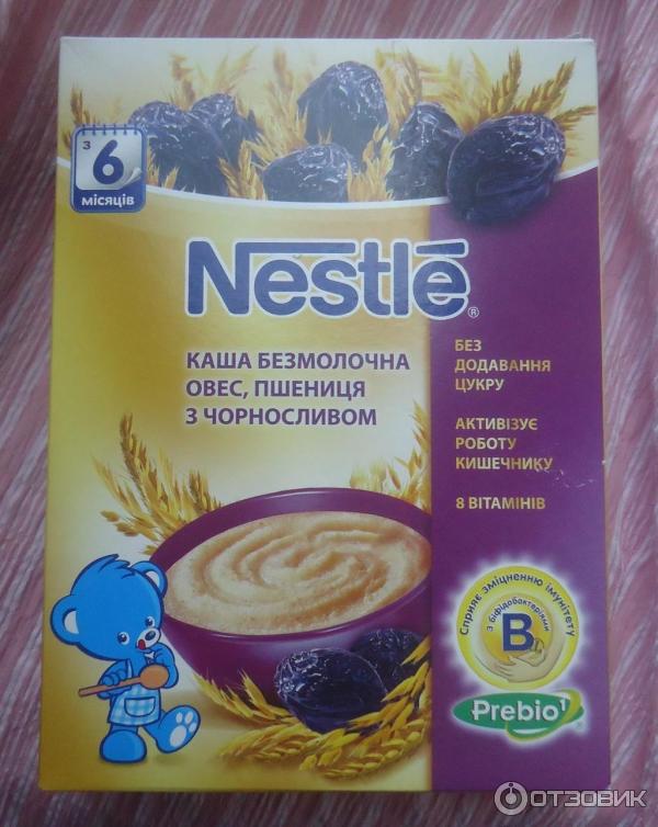 Детская каша Nestle Помогайка - Овес, пшеница с черносливом фото