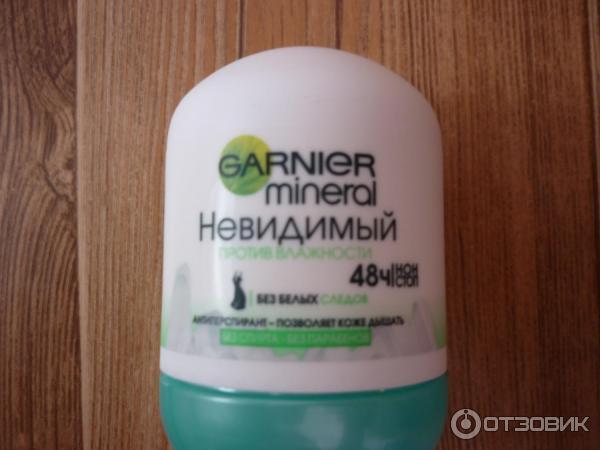 Шариковый GARNIER mineral невидимый против влажности 48 ч. нон стоп без белых следов фото