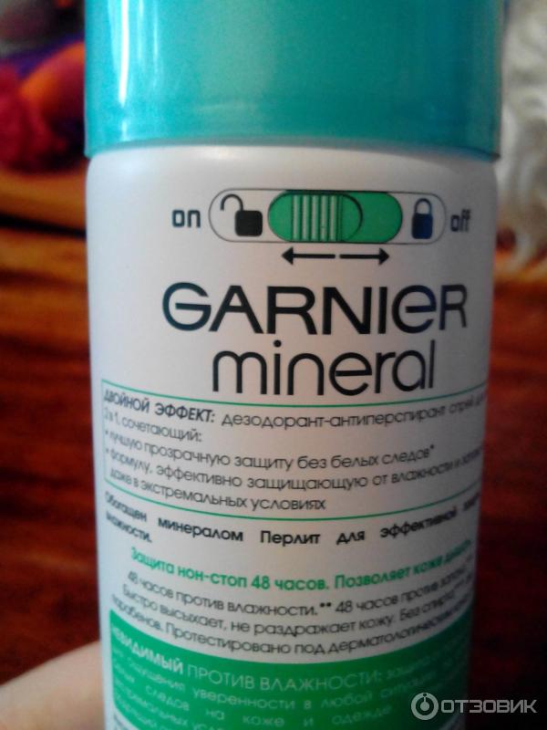 Дезодорант-антиперспирант Garnier Mineral Невидимый против влажности фото