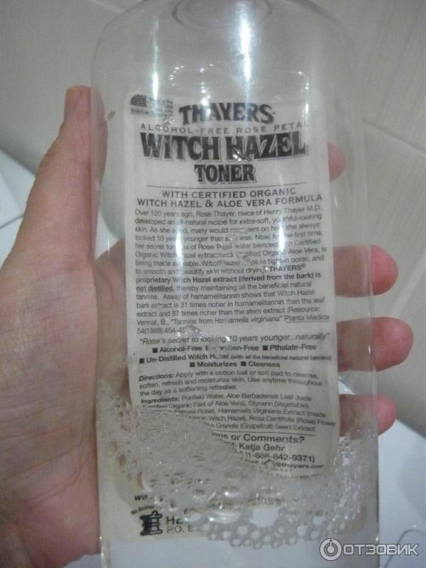 Тоник для лица Thayers Rose Petal Witch Hazel фото