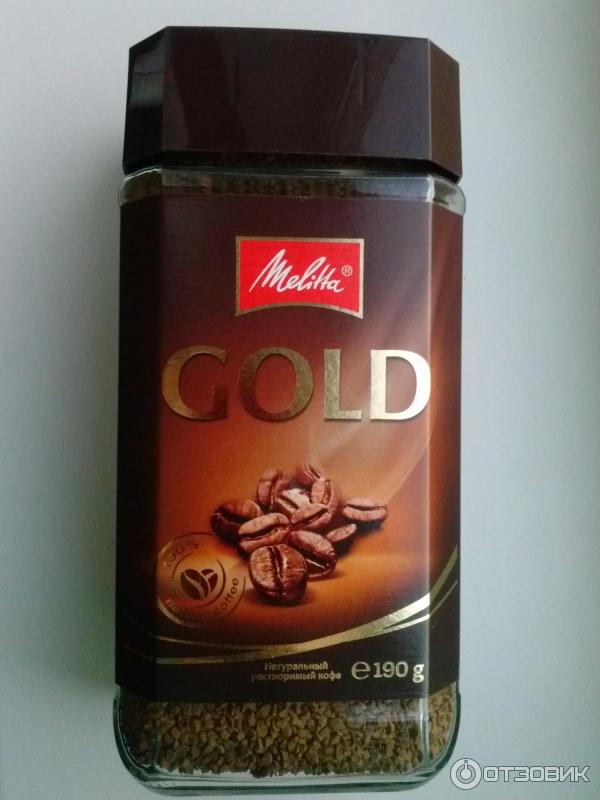 Растворимый сублимированный кофе Melitta Gold фото