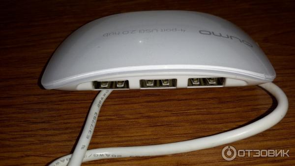 Внешний USB2.0 HUB 4-port Qumo без блока питания фото