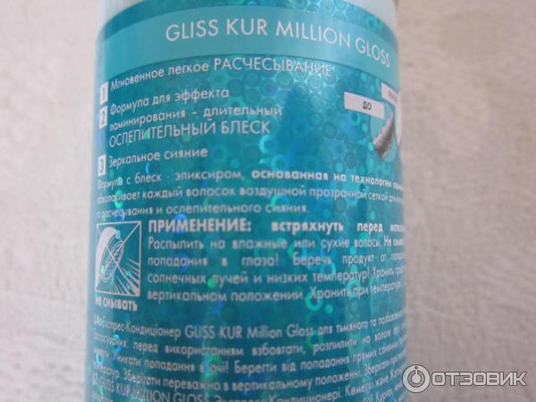 Экспресс-кондиционер для волос Gliss Kur Мерцающий блеск