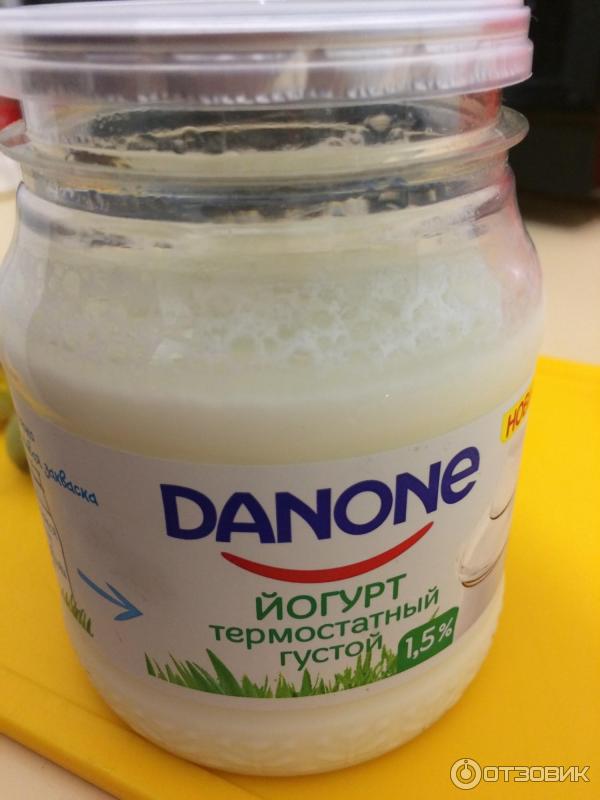 Йогурт Danone термостатный густой фото