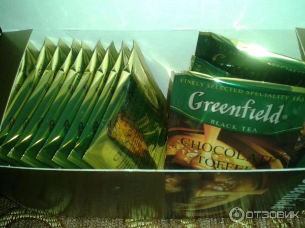 Чай Greenfield Chocolate Toffee в пакетиках фото