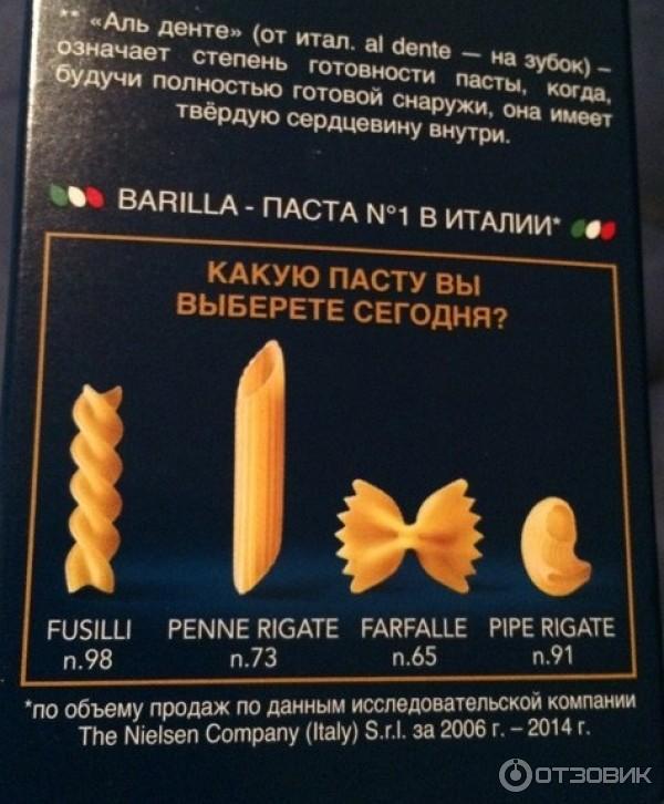 Макаронные изделия Barilla Fusilli фото