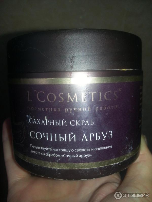 Сахарный скраб для тела L'Cosmetics Сочный арбуз фото