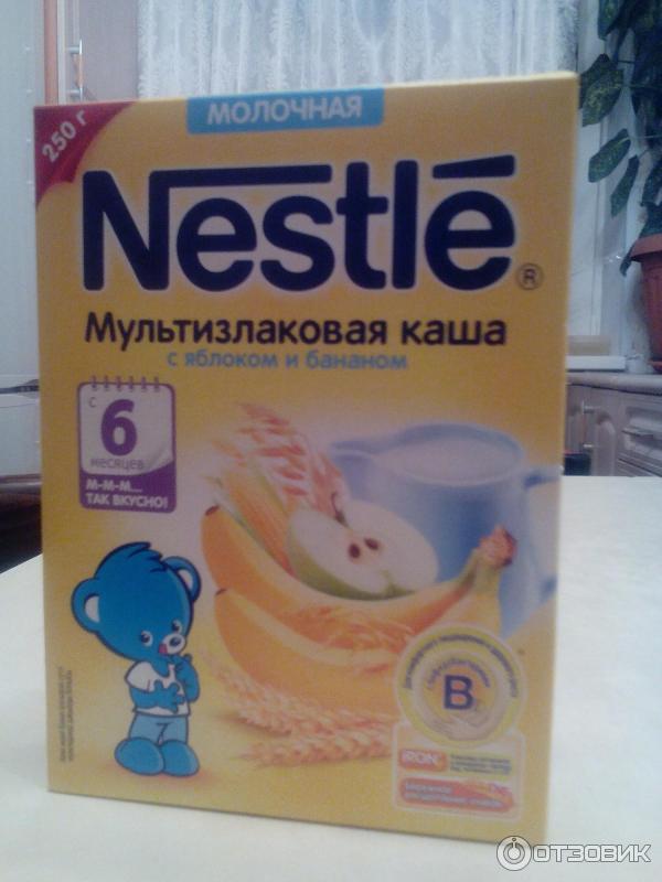 Nestle Мультизлаковая каша с яблоком и бананом фото