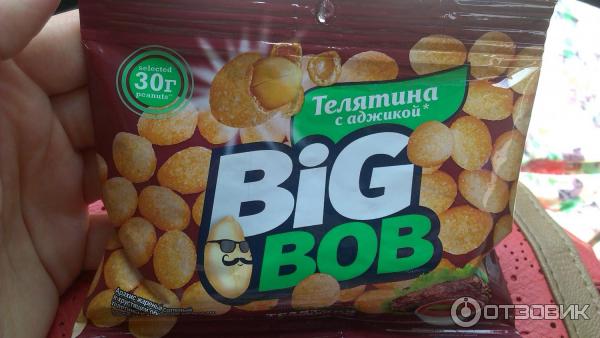 Арахис соленый в хрустящей оболочке телятина с аджикой Big Bob фото