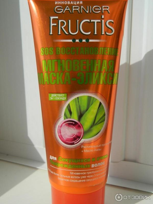 Мгновенная маска-эликсир Garnier Fructis SOS восстановление фото