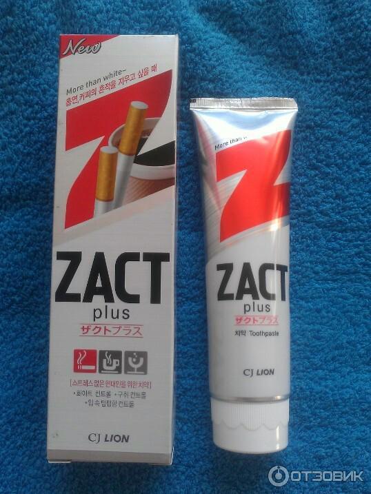 Зубная паста ZACT plus фото