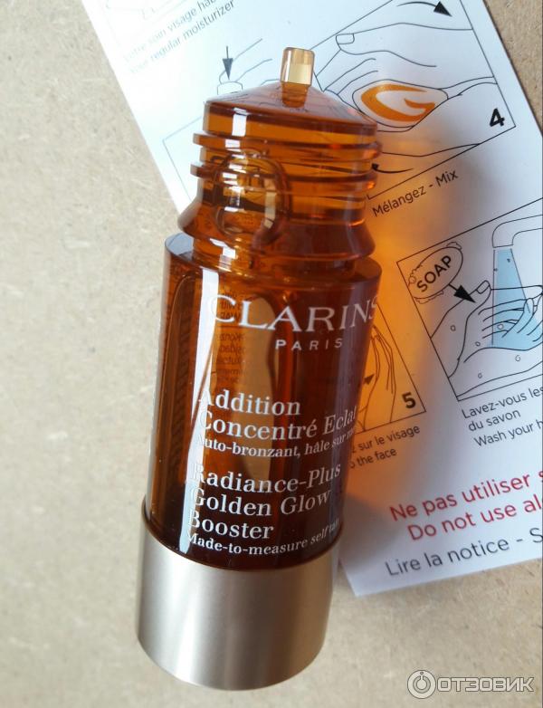 Концентрат с эффектом искусственного загара Clarins Radiance-Plus Golden Glow Booster фото