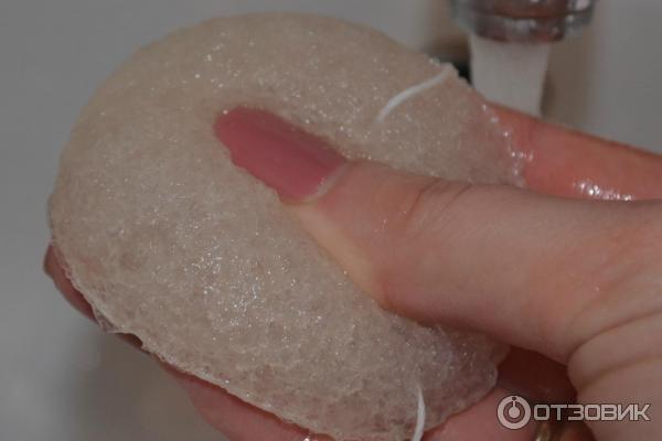 Спонж для умывания из конняку Hubei Yizhi Konjac Biotechnology Konjac Sponge фото