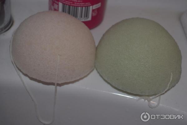 Спонж для умывания из конняку Hubei Yizhi Konjac Biotechnology Konjac Sponge фото