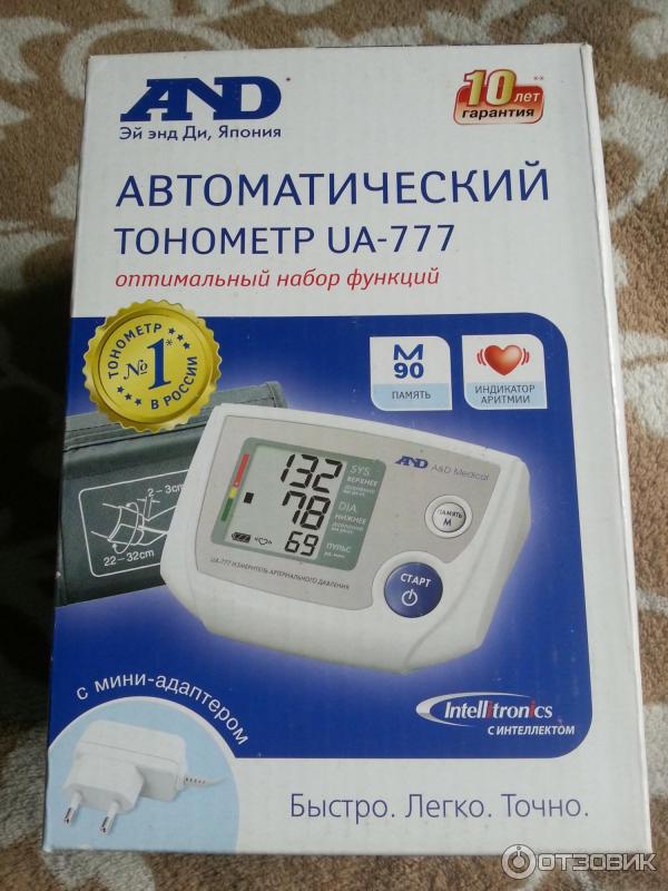 Тонометр автоматический A&D Medical UA-777 фото