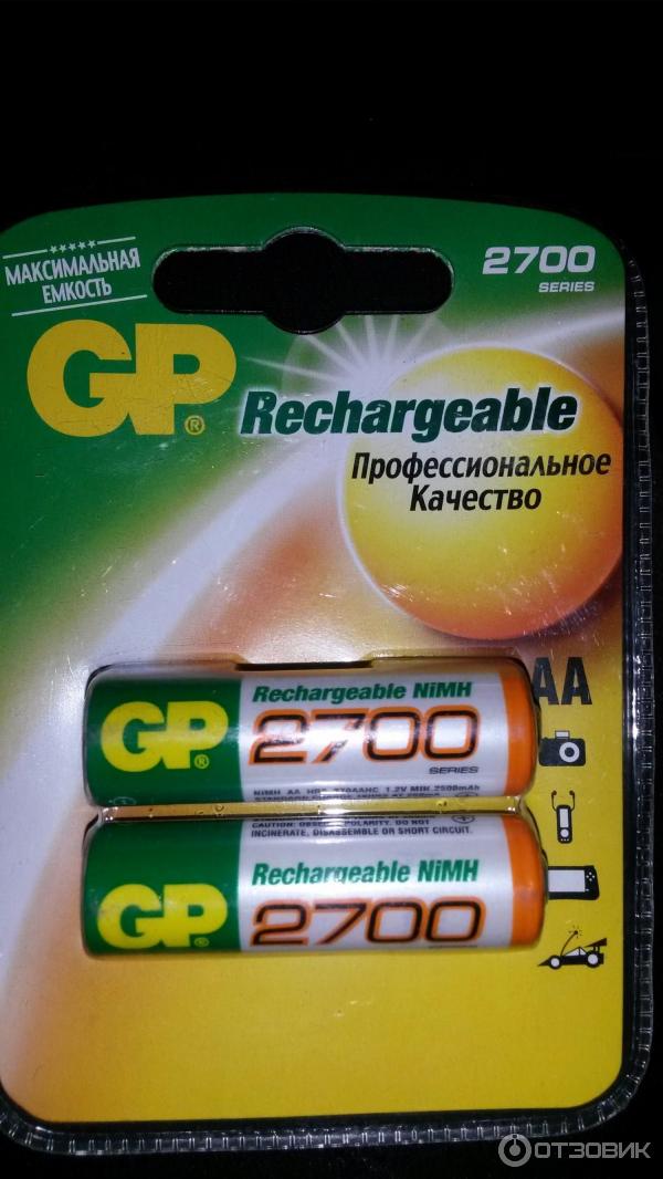 Аккумуляторные батареи AA GP 2700 mAh фото