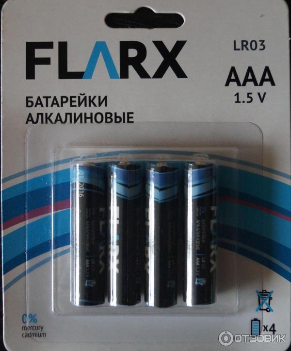 Алкалиновые батарейки Flarx AAA 1.5V фото