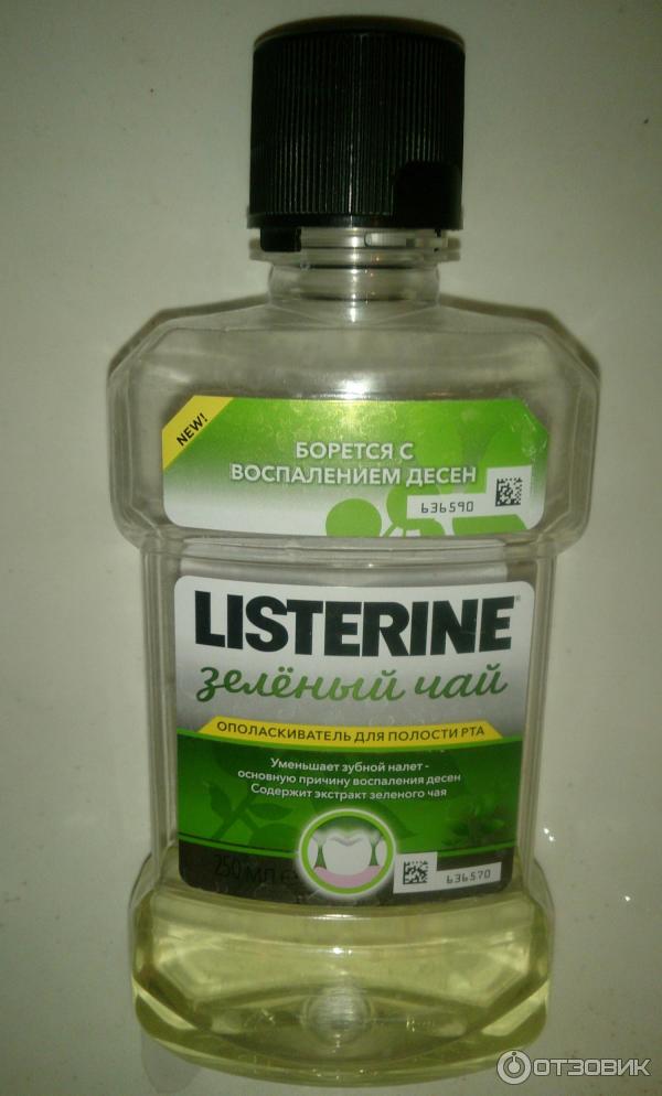 Ополаскиватель для полости рта Listerine Зеленый чай фото