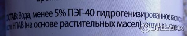 Состав водного освежителя воздуха