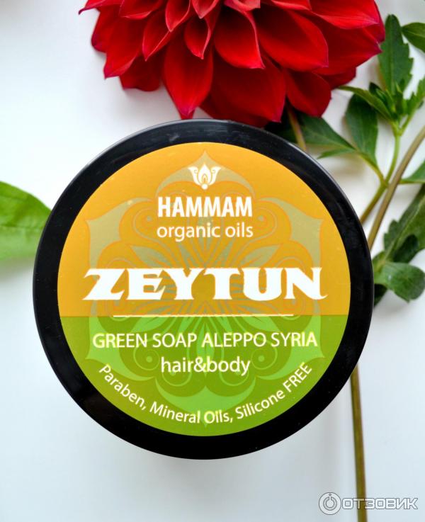 Густое аллепское мыло для волос и тела Hammam Organic Oils Zeytun фото