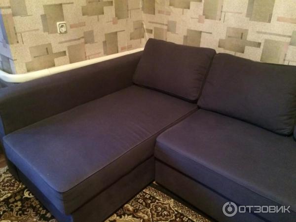 Угловой диван-кровать с отделением для хранения МОНСТАД, Кимстад бежевый