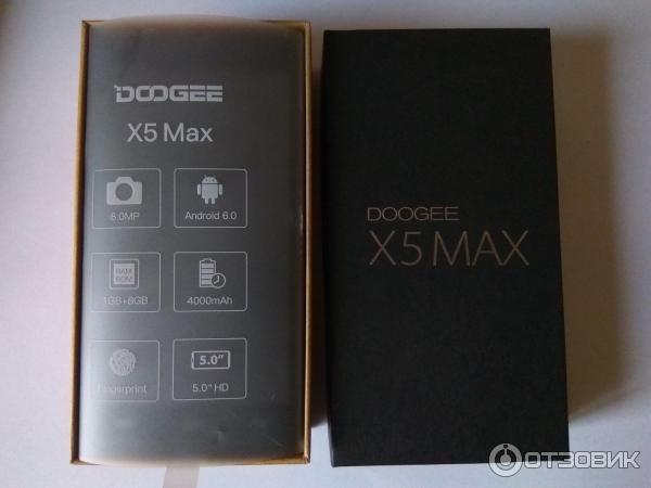 DOOGEE X5 MAX BLACK Запакованный