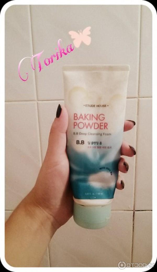 Очищающая пенка Etude House Baking Powder Pore&BB Deep Cleansing Foam фото