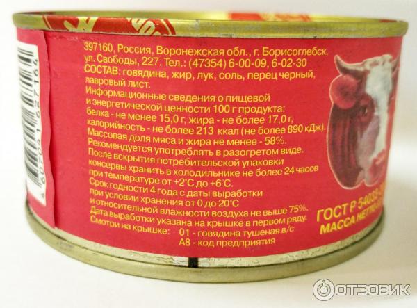 Тушенка Борисоглебская Купить Отзывы