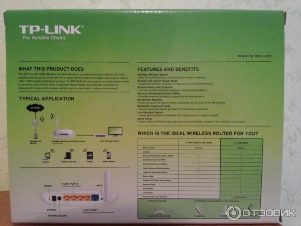 Wi-Fi роутер TP-Link TL-WR743ND фото