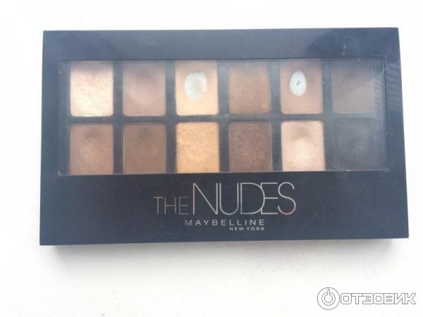 Палетка теней Maybelline The Nudes eyeshadow palette фото