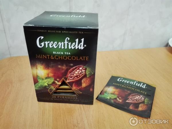 Чай Greengield Mint and chocolate в пирамидках