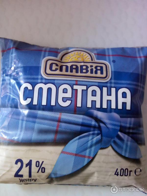 Сметана Славия 21% фото