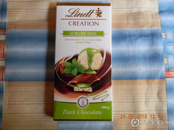 Шоколад Lindt Creation Sublime Mint Dark фото