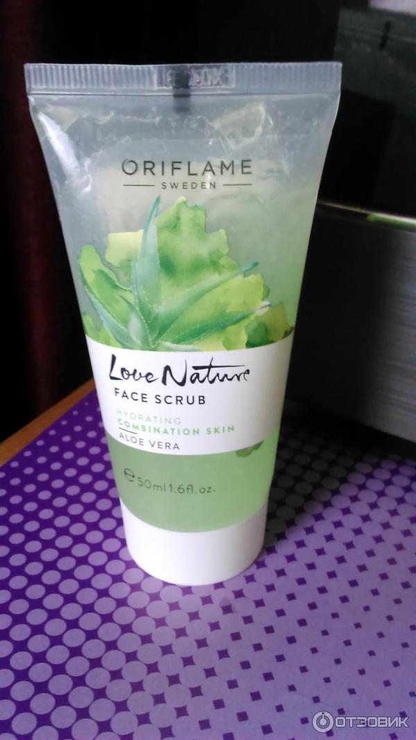 Скраб для лица Oriflame Love Nature Алоэ вера фото