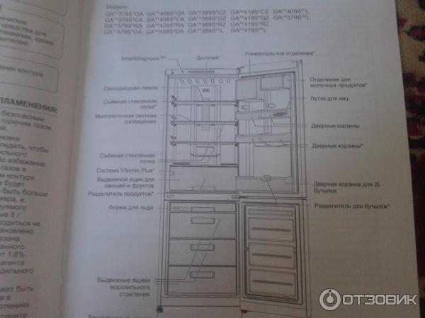 Холодильник LG GA-B379SVQA фото