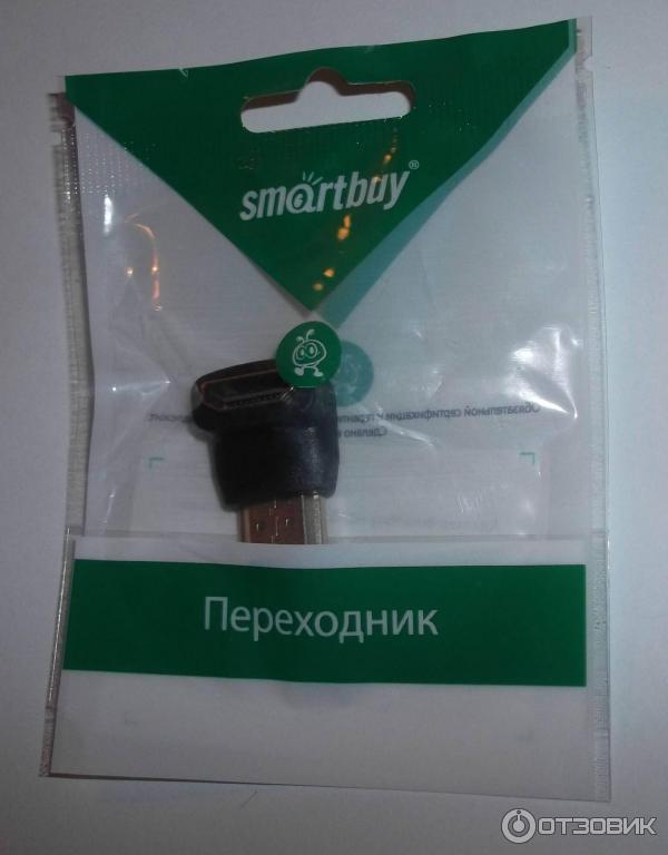 Адаптер SmartBuy HDMI Male-Female угловой разъем