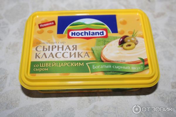 Плавленный сыр Hochland Сырная классика с швейцарским сыром фото