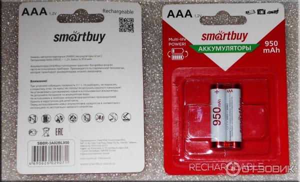 Аккумуляторы SmartBuy AAA 950 mAh фото