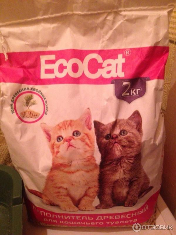 Наполнитель для кошачьего туалета ecocat