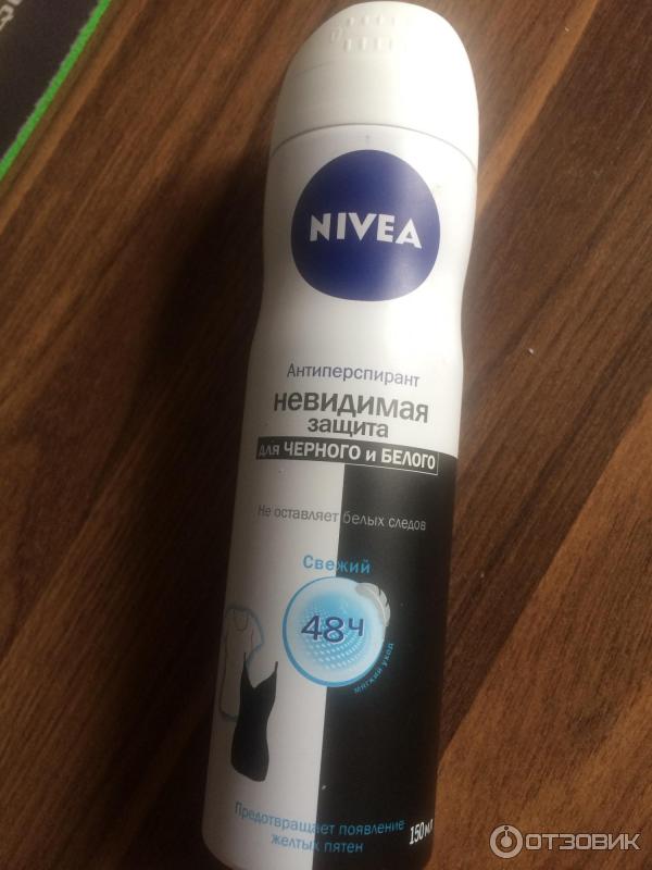 Антиперспирант аэрозоль Nivea Невидимая защита для черного и белого фото