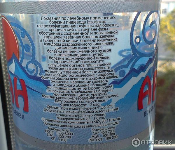 Отзыв о Вода минеральная "Аршан" газированная | С самого сердца ...