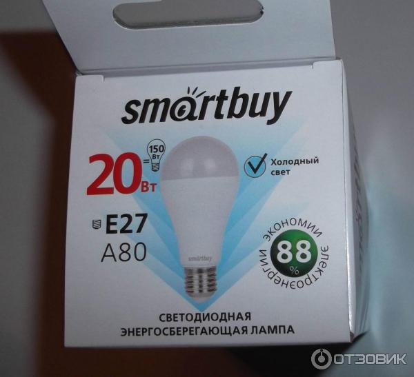 Лампа светодиодная SmartBuy SBL-A80-20-40K-E27